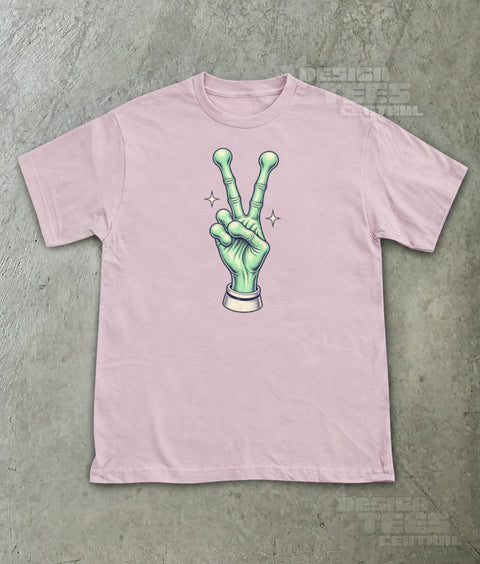 Alien Peace Sign T-Shirt