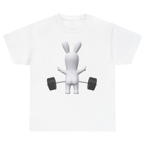 No Hands Bunny Gym Lifting T-Shirt