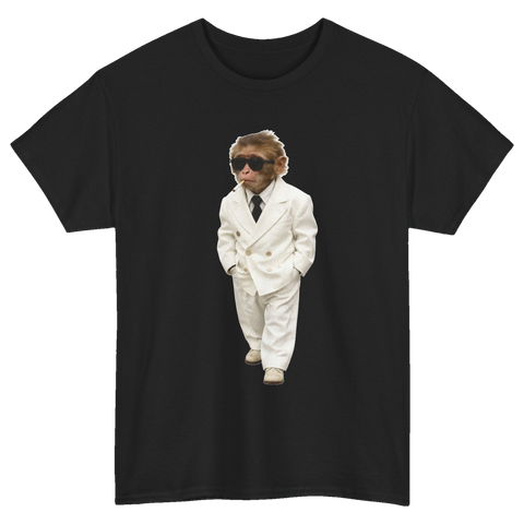 White Suit Monkey T-Shirt