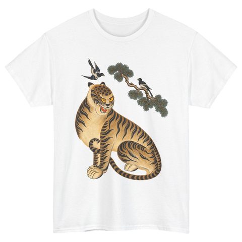 Korean Guardian Tiger and Magpies T-Shirt