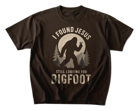 I Found Jesus Bigfoot T-Shirt