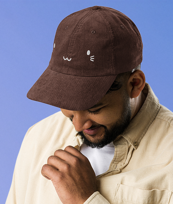Embroidered Corduroy Hats