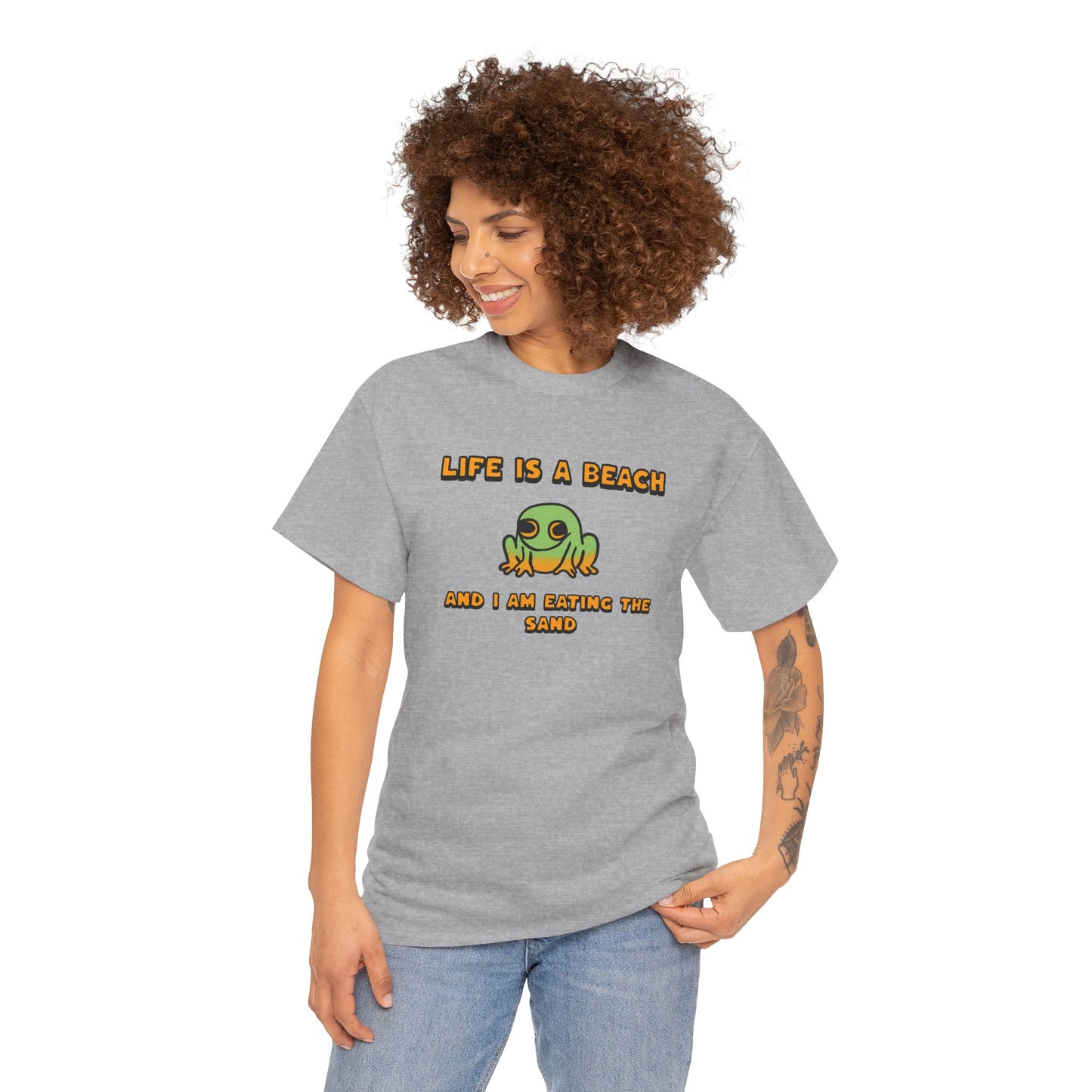 Life is a beach - Frog Tshirt