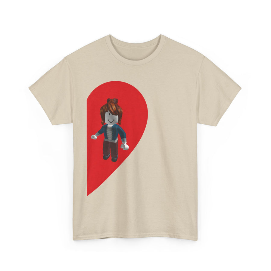 Roblox Girl Half Heart T-Shirt