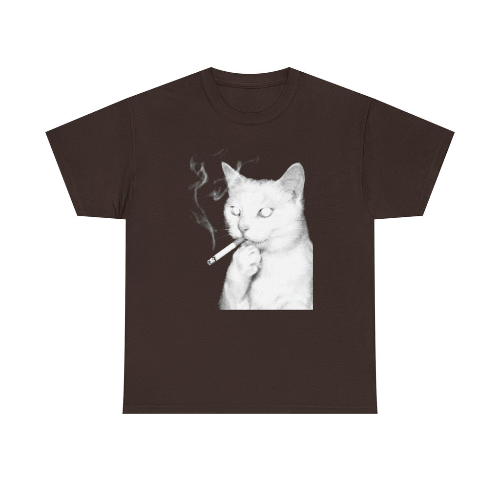 Cat Smoking Cig T-shirt