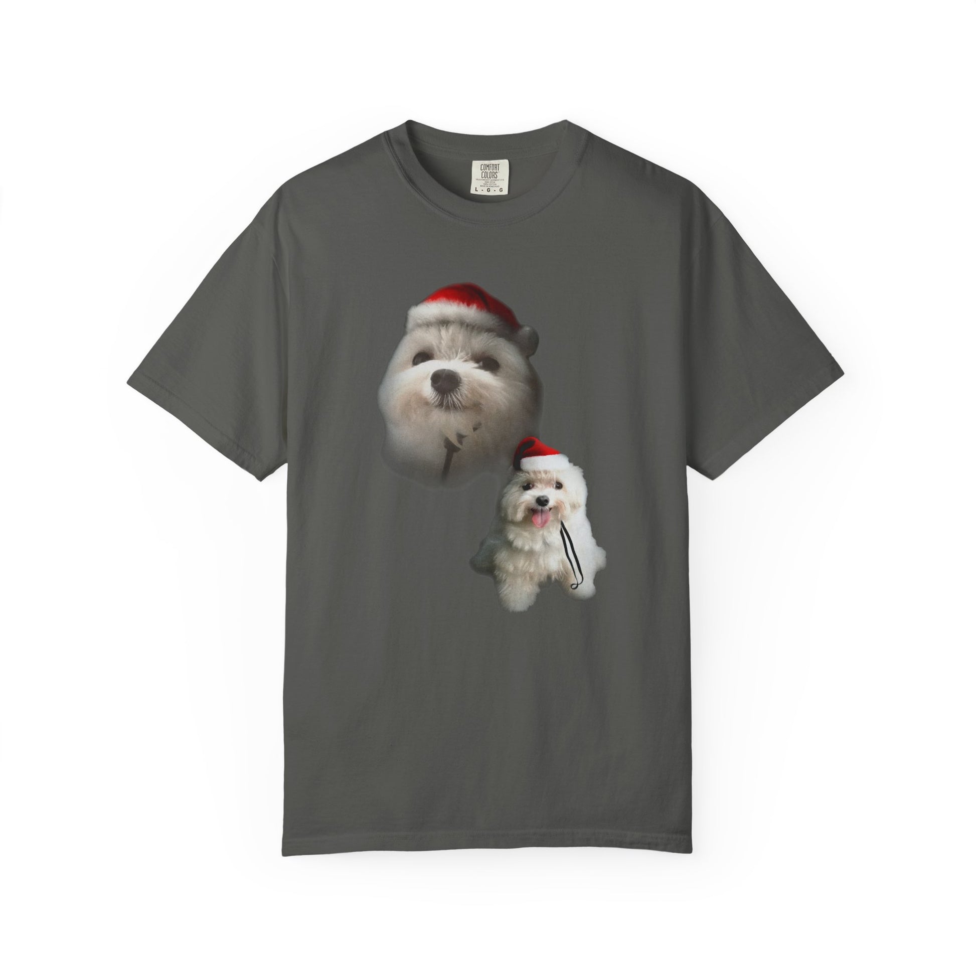 Dog Christmas Hat T-Shirt (Comfort Colors®)