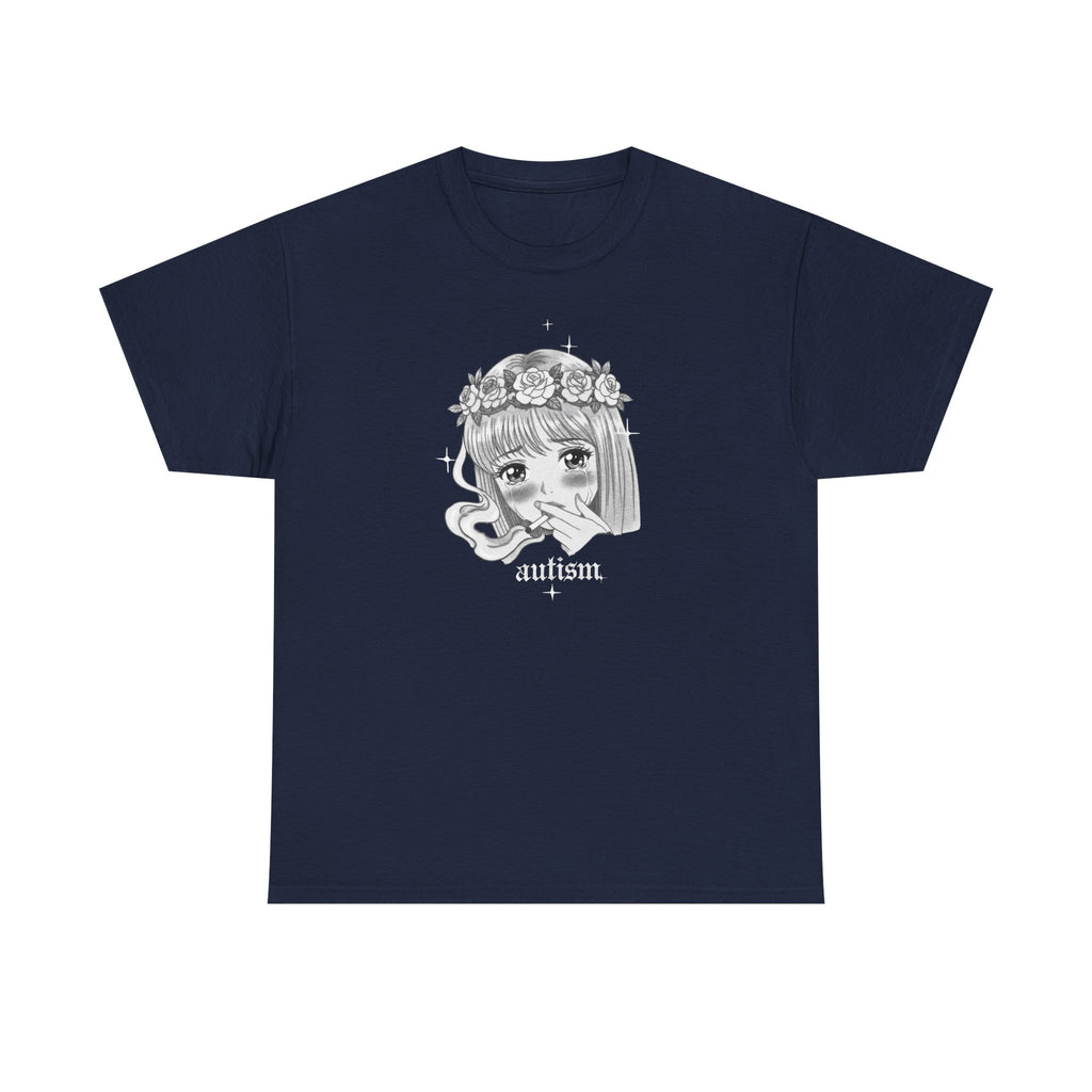 Autism Anime Girl Smoking Tshirt
