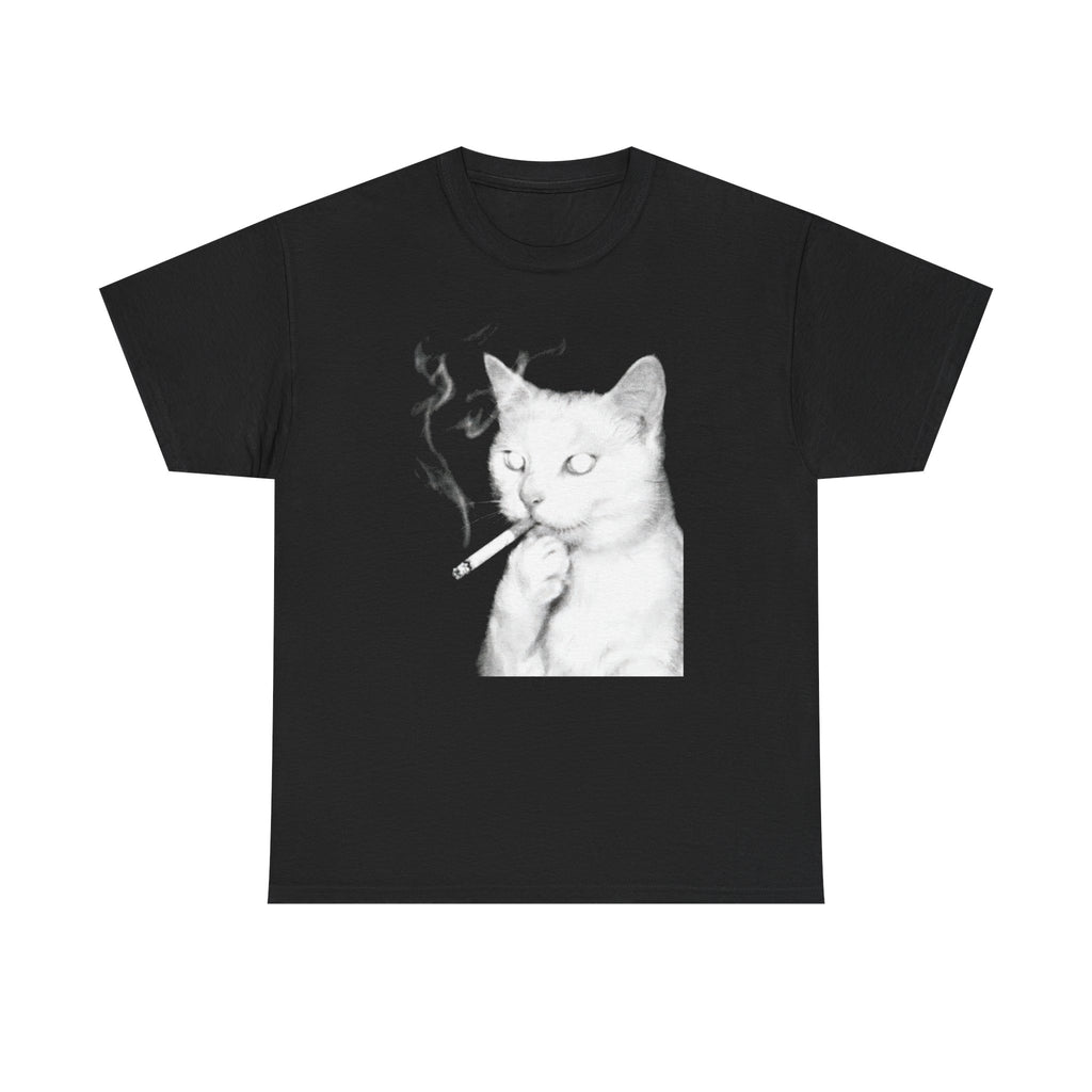 Cat Smoking Cig T-shirt
