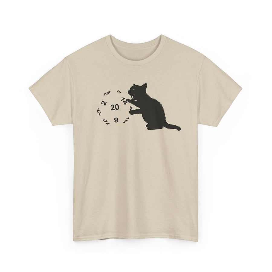 Black Cat D20 Dice T-Shirt