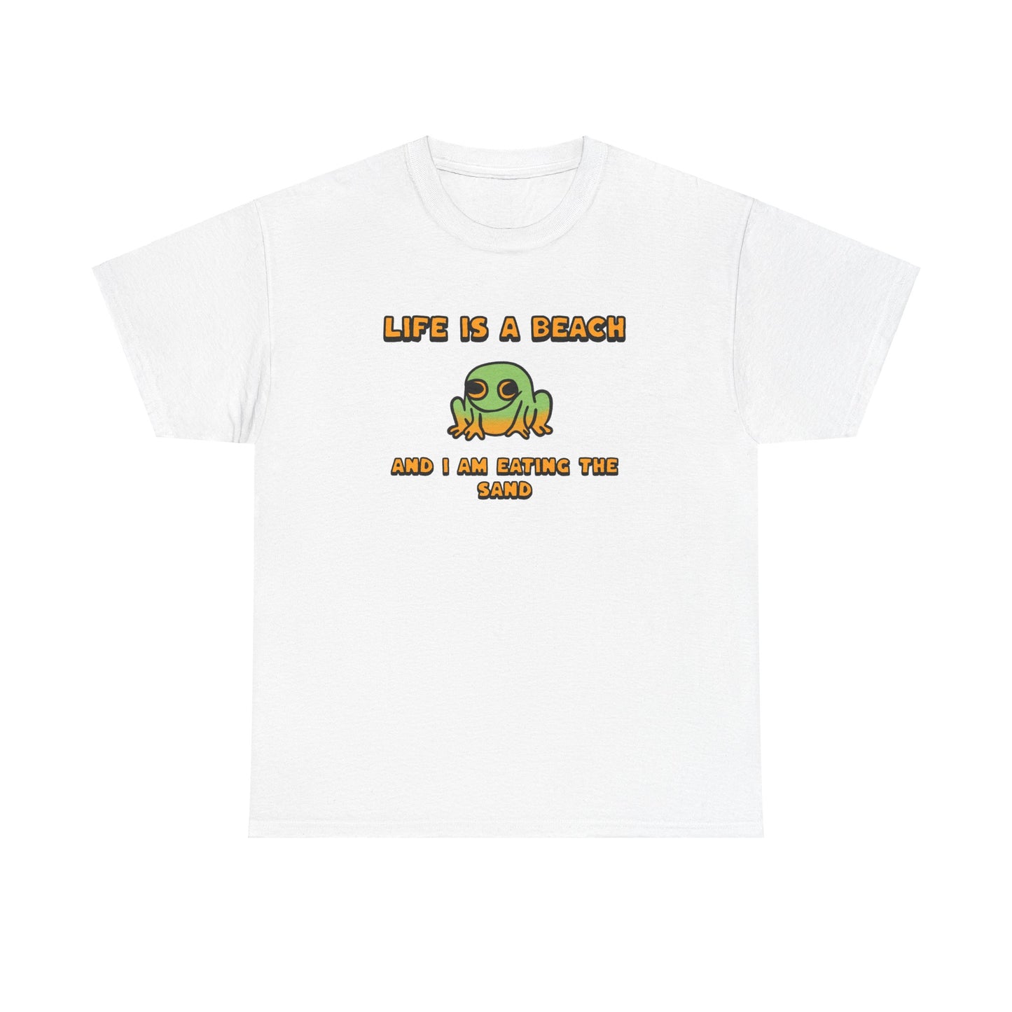 Life is a beach - Frog Tshirt