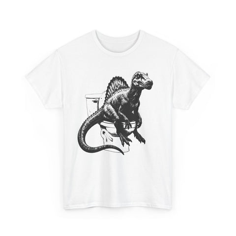 Spinosaurus on Toilet T-Shirt
