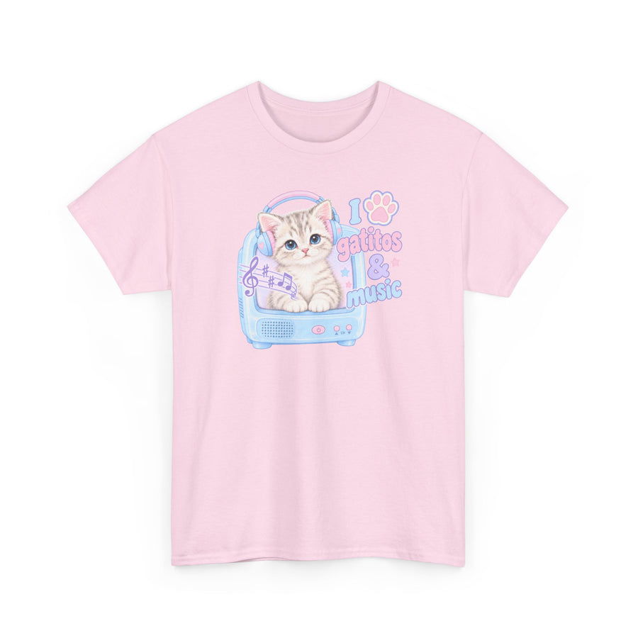 I Love Gatitos and Music T-Shirt