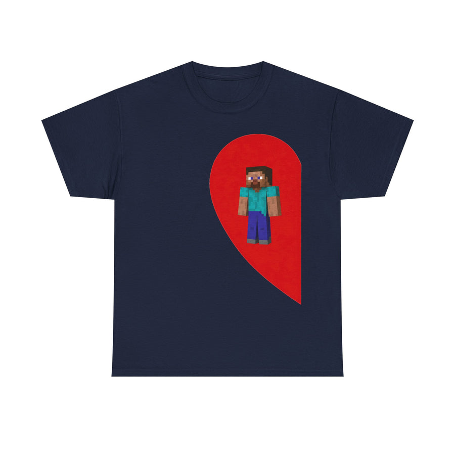 Steve Half Heart Couple T-Shirt