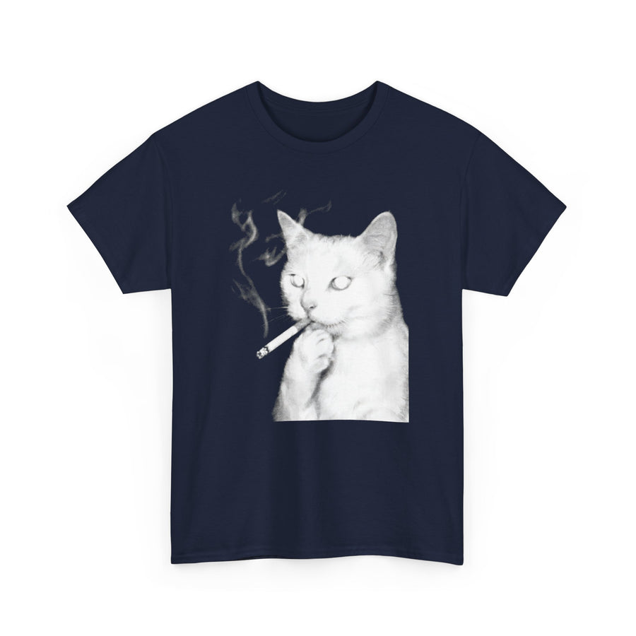 Cat Smoking Cig T-shirt