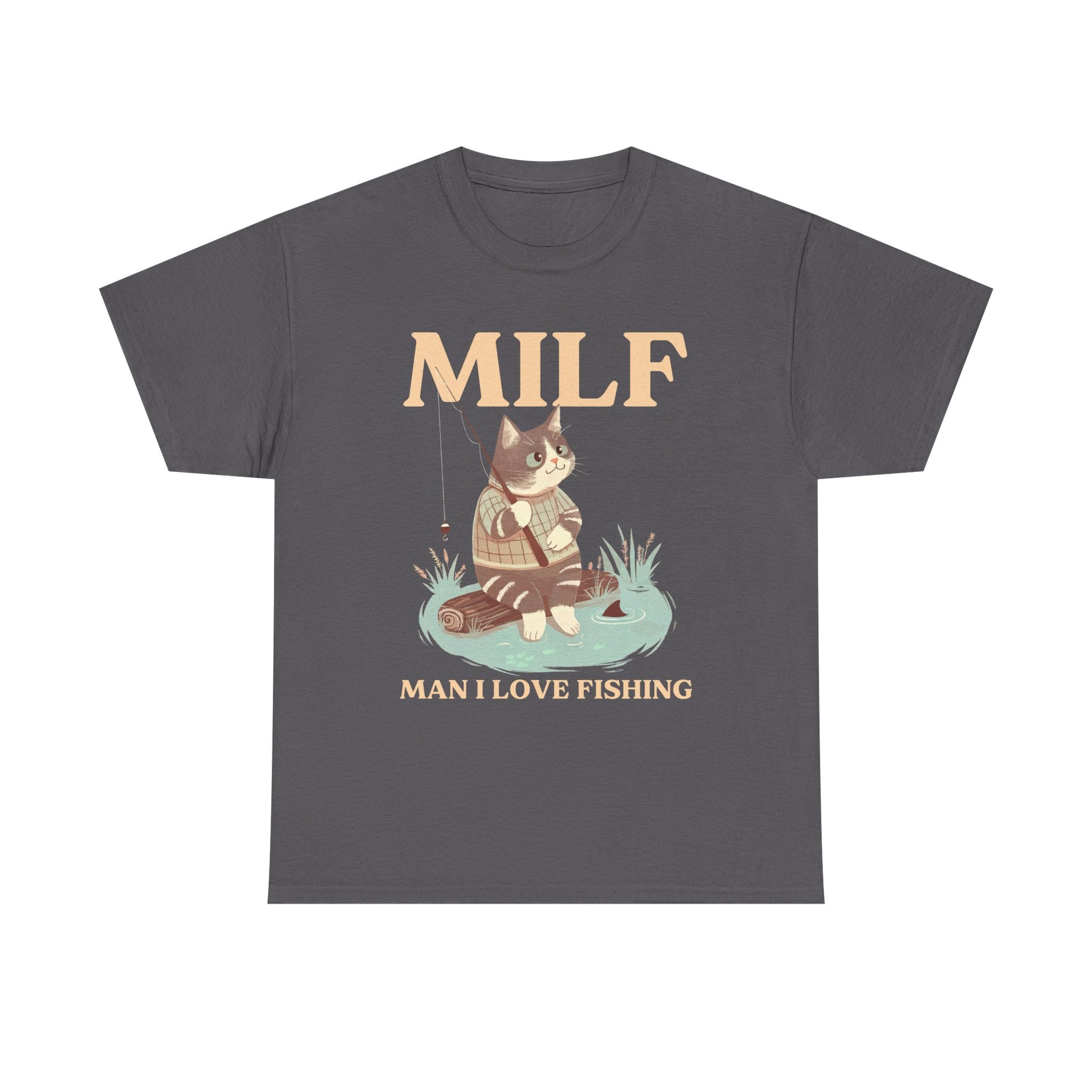 MILF: Man I Love Fishing Cat T-Shirt