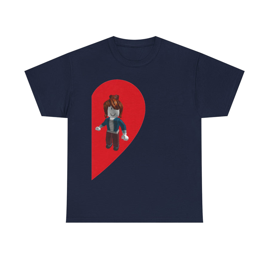 Roblox Girl Half Heart T-Shirt
