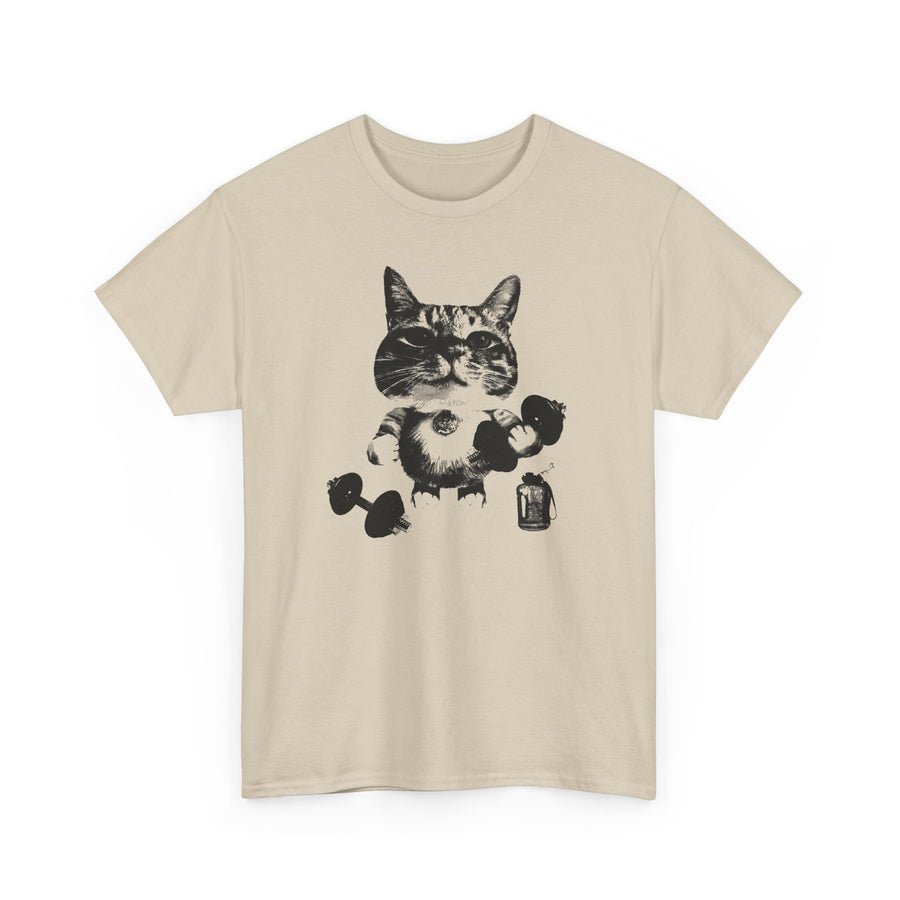 Dumbbell Cat T-Shirt