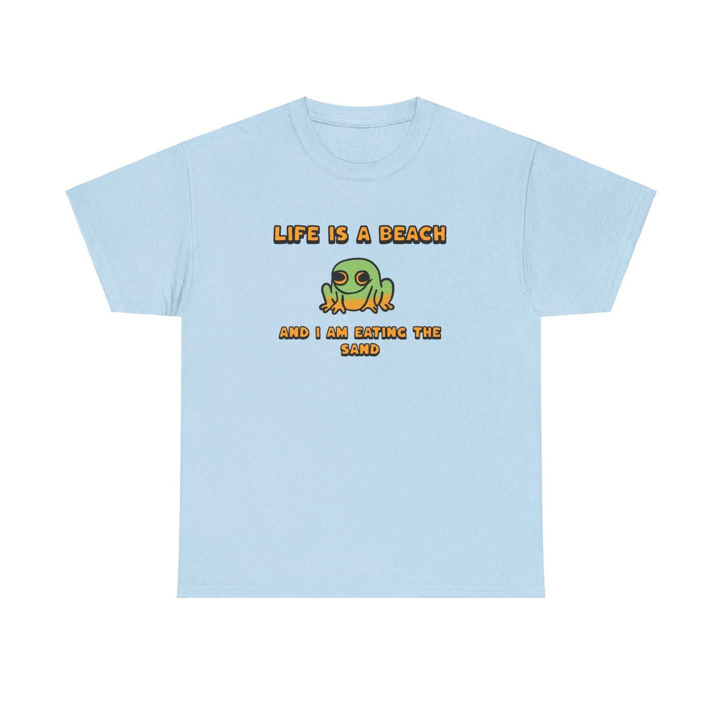 Life is a beach - Frog Tshirt