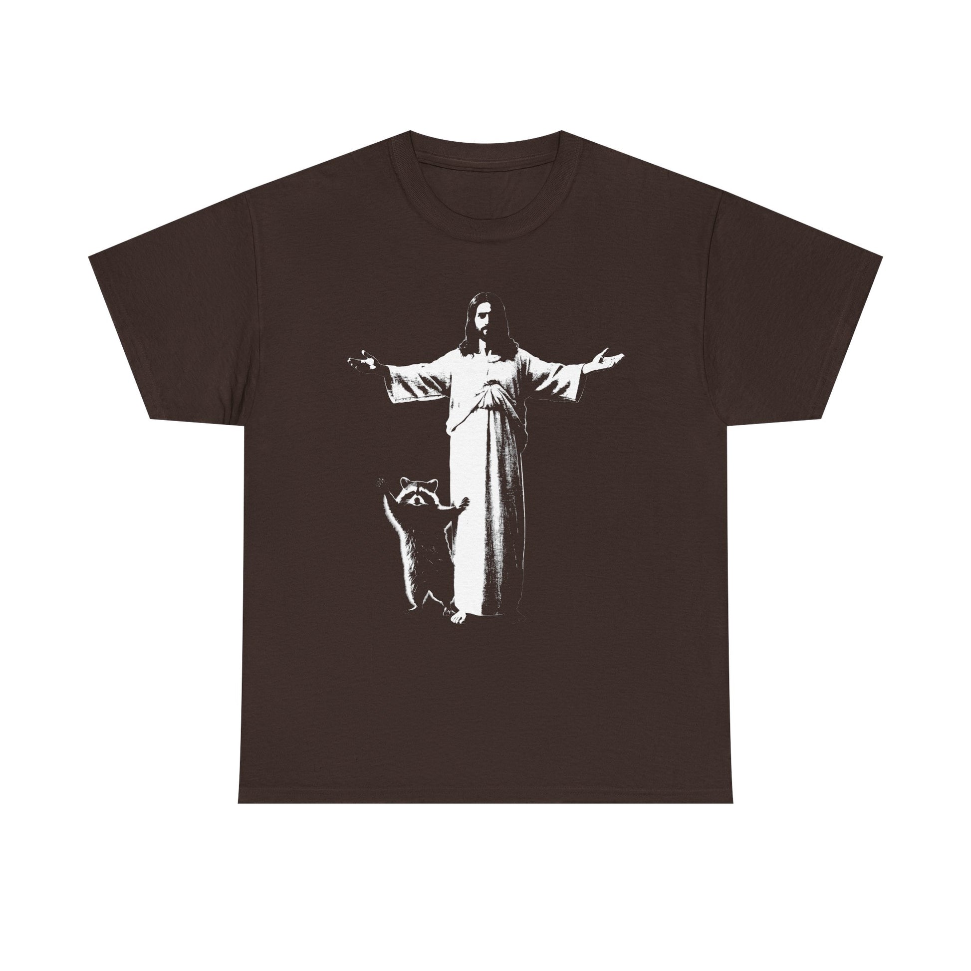 Jesus and Raccoon T-shirt