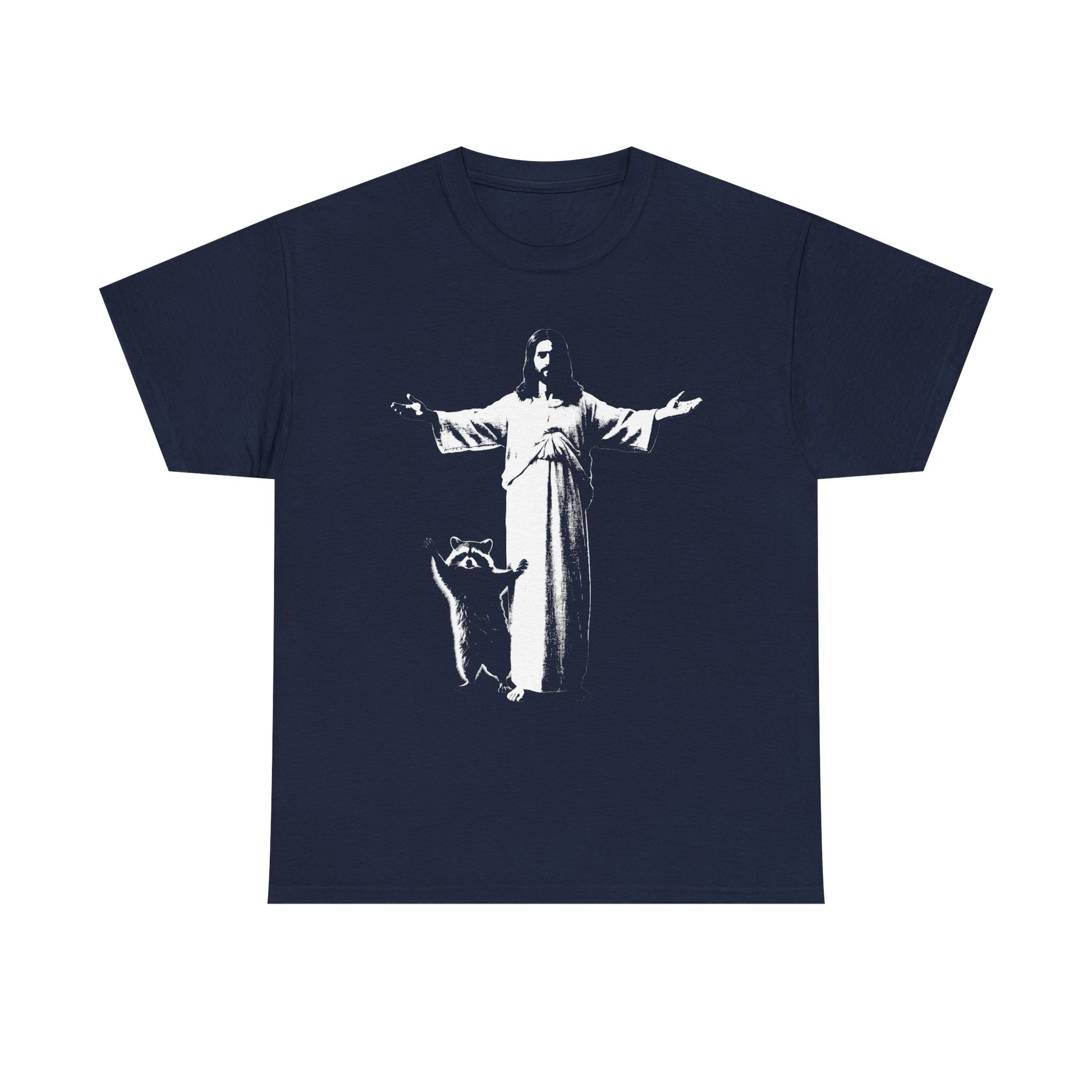 Jesus and Raccoon T-shirt