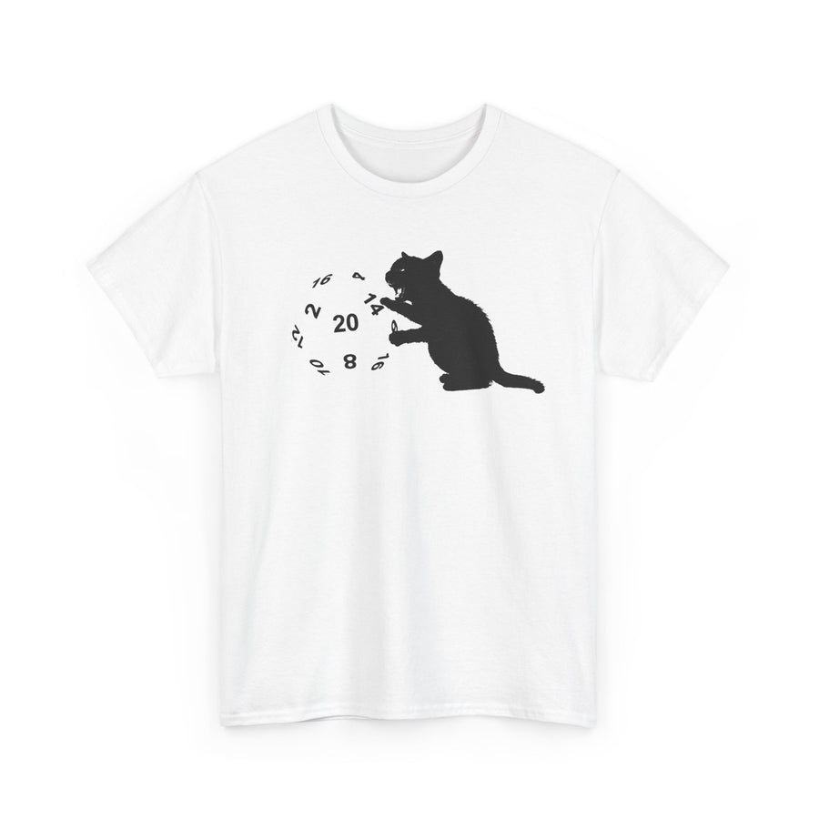 Black Cat D20 Dice T-Shirt