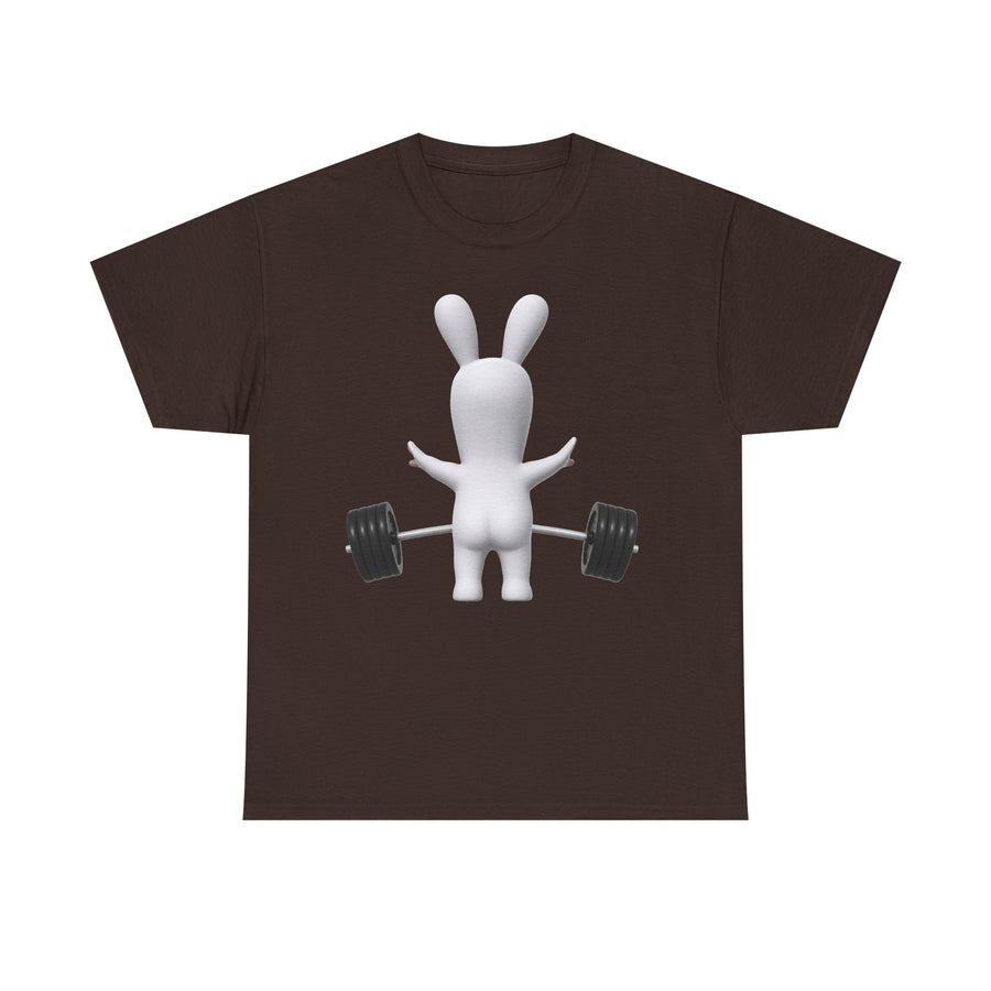 No Hands Bunny Gym Lifting T-Shirt