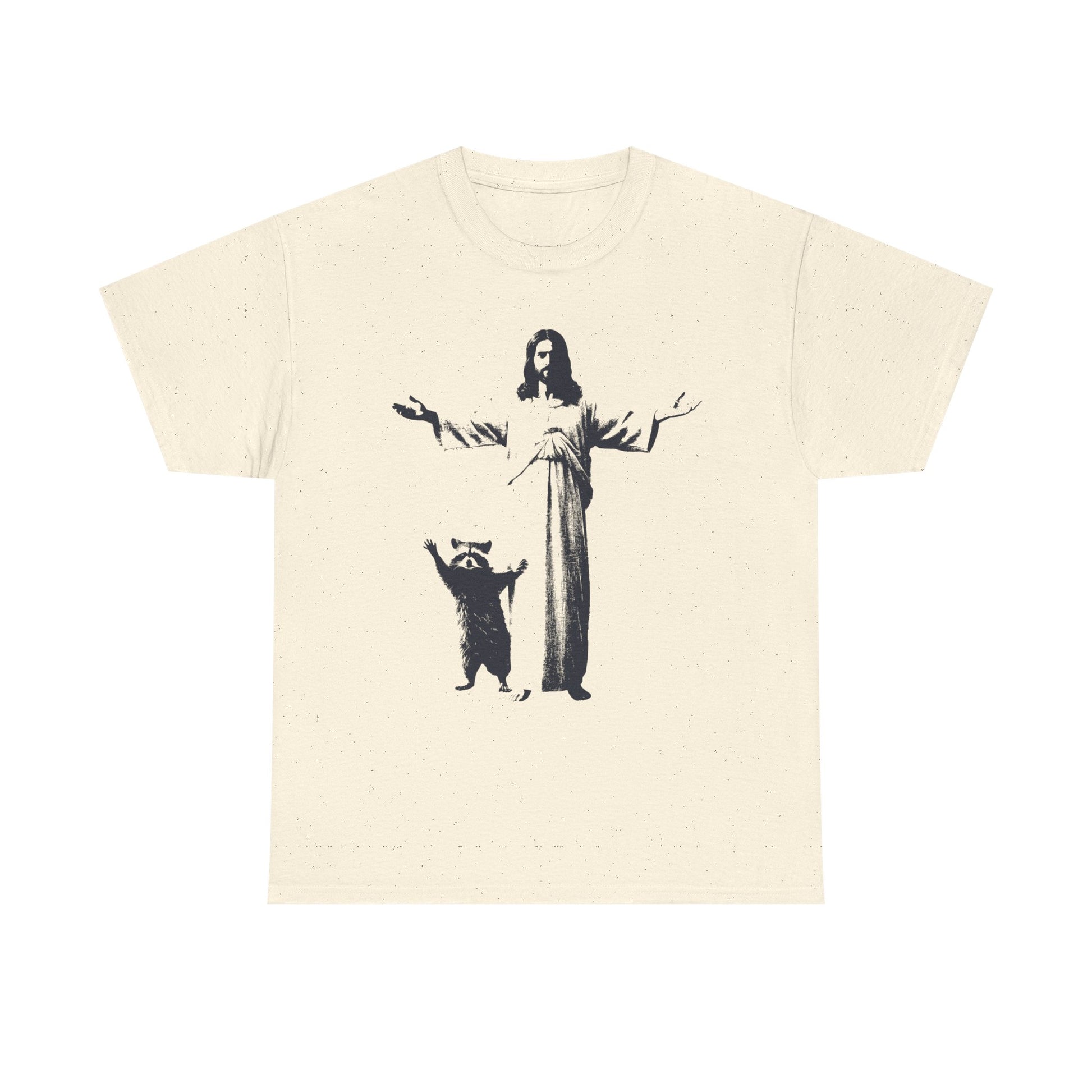 Jesus and Raccoon T-shirt