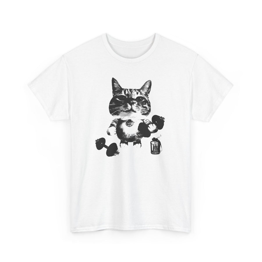 Dumbbell Cat T-Shirt