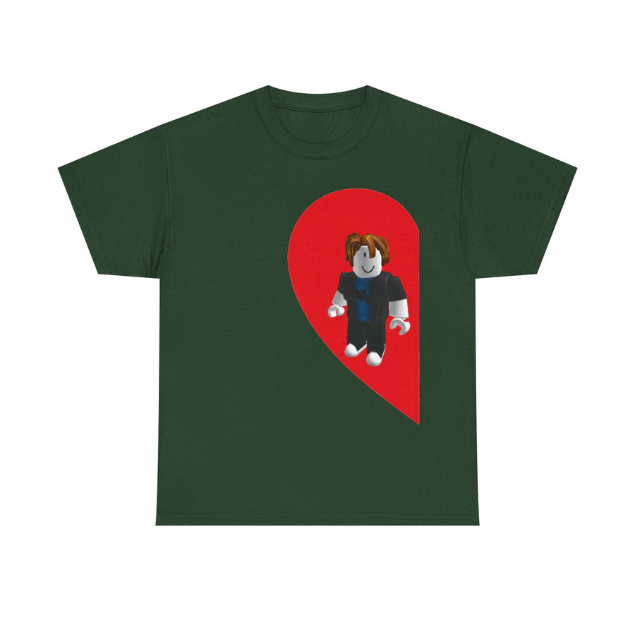Roblox Guy Half Heart T-Shirt