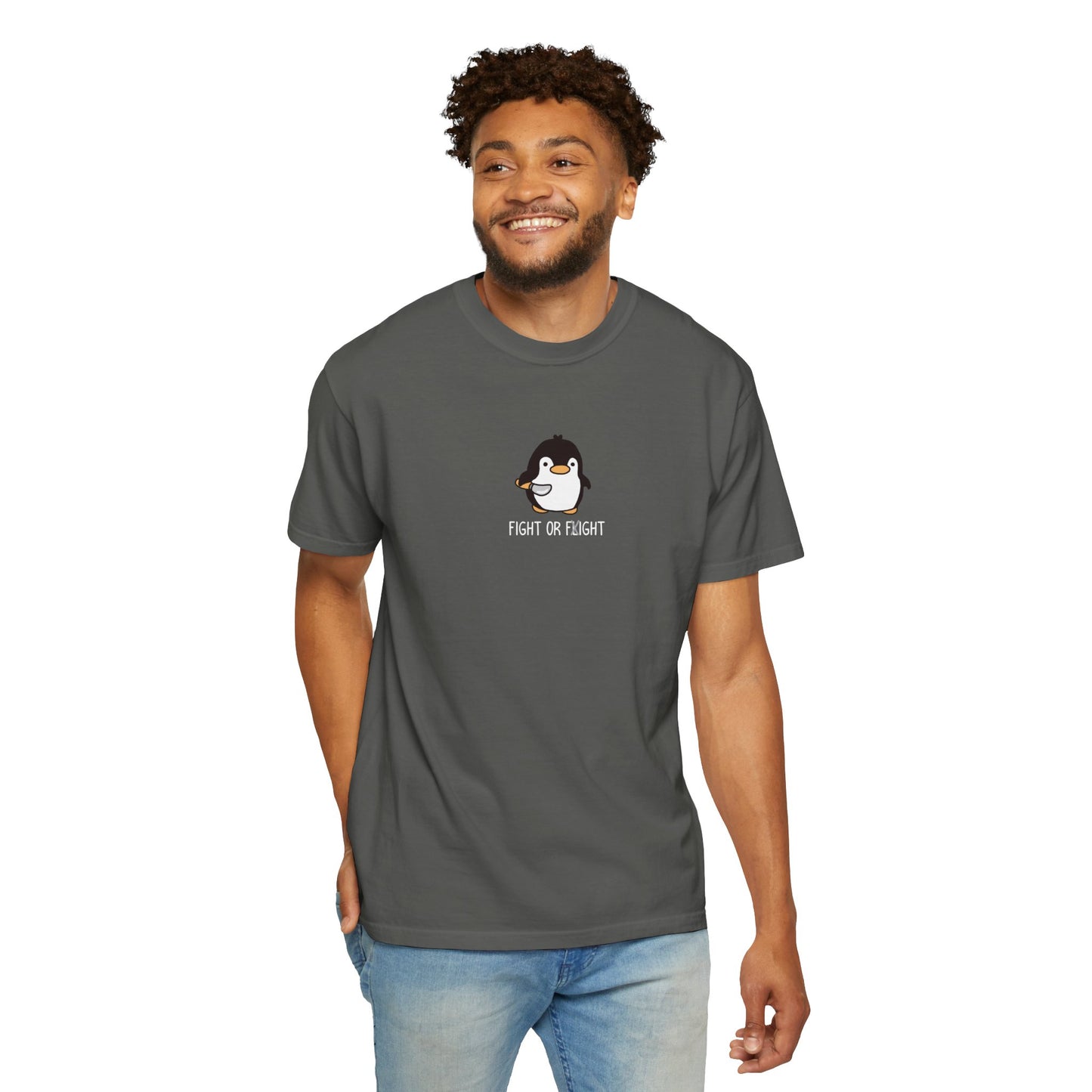 Fight or Fight Penguin Tshirt (COMFORT COLORS)