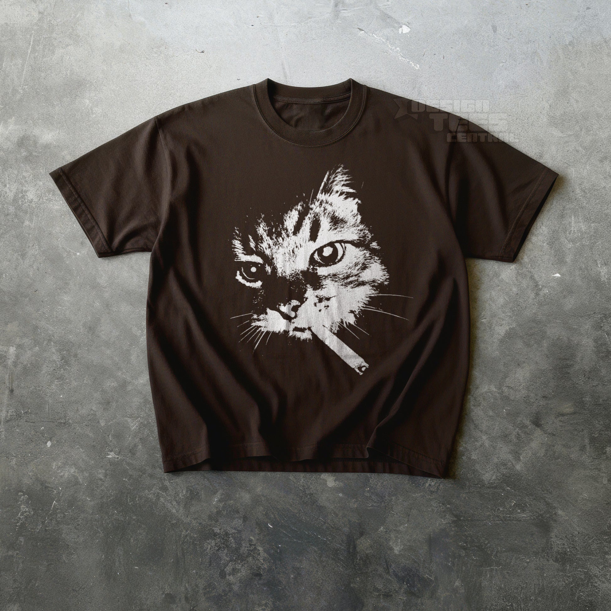 Cat Smoking Cigarette T-Shirt