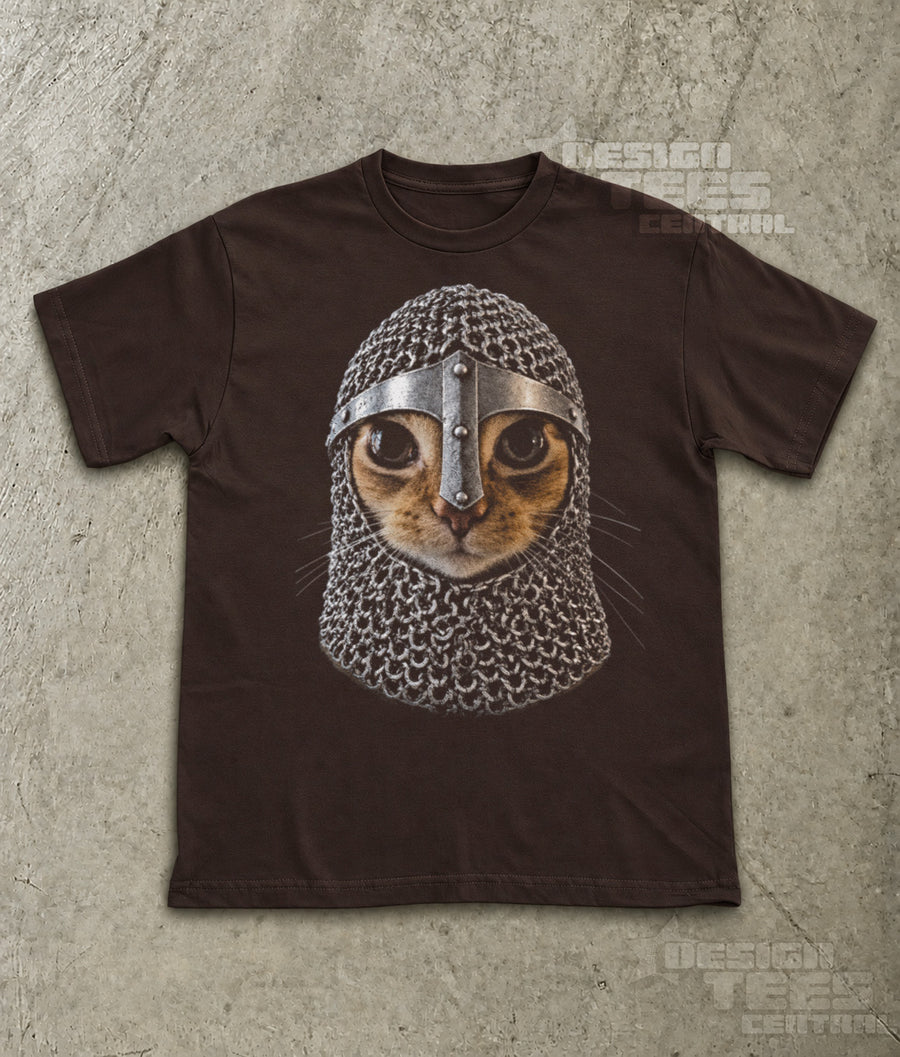 Chainmail Medieval Cat T-Shirt