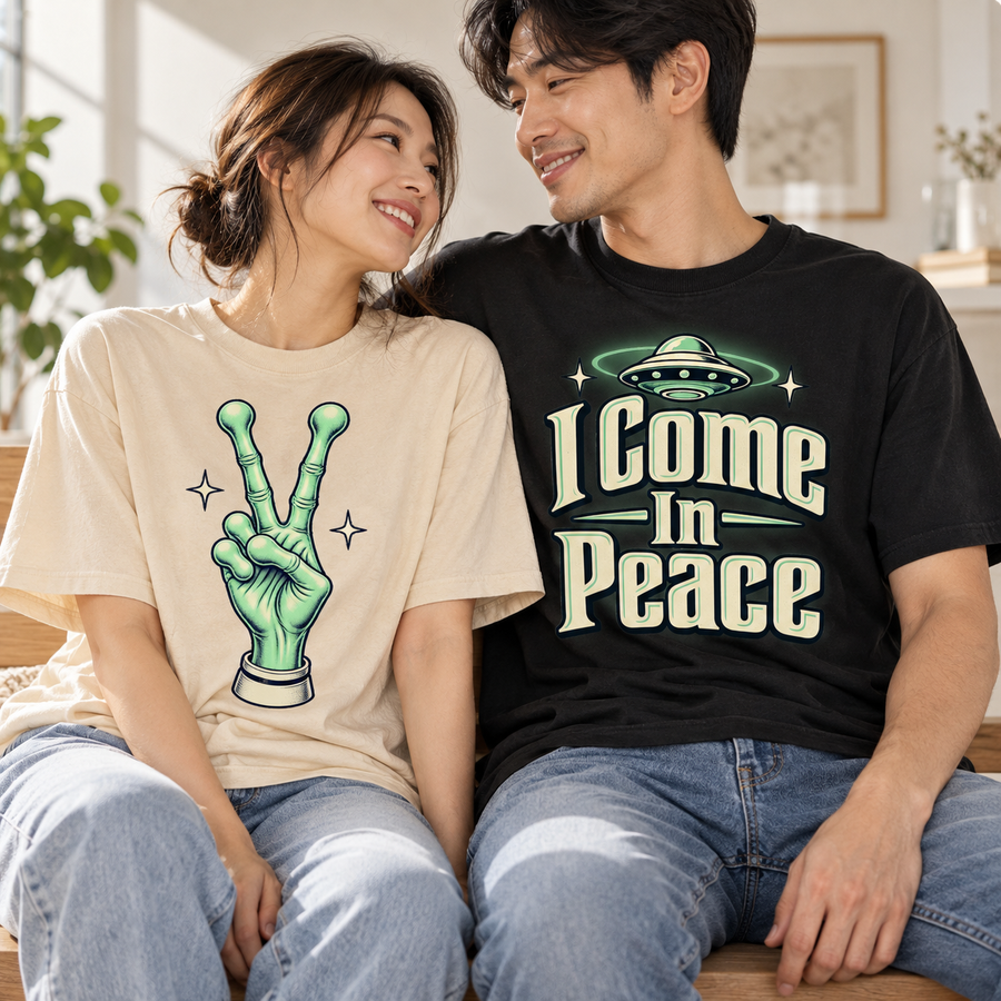 I Come In Peace Alien T-Shirt