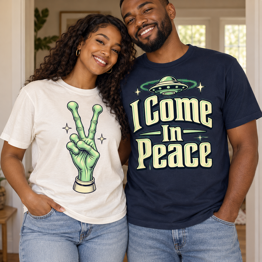 I Come In Peace Alien T-Shirt