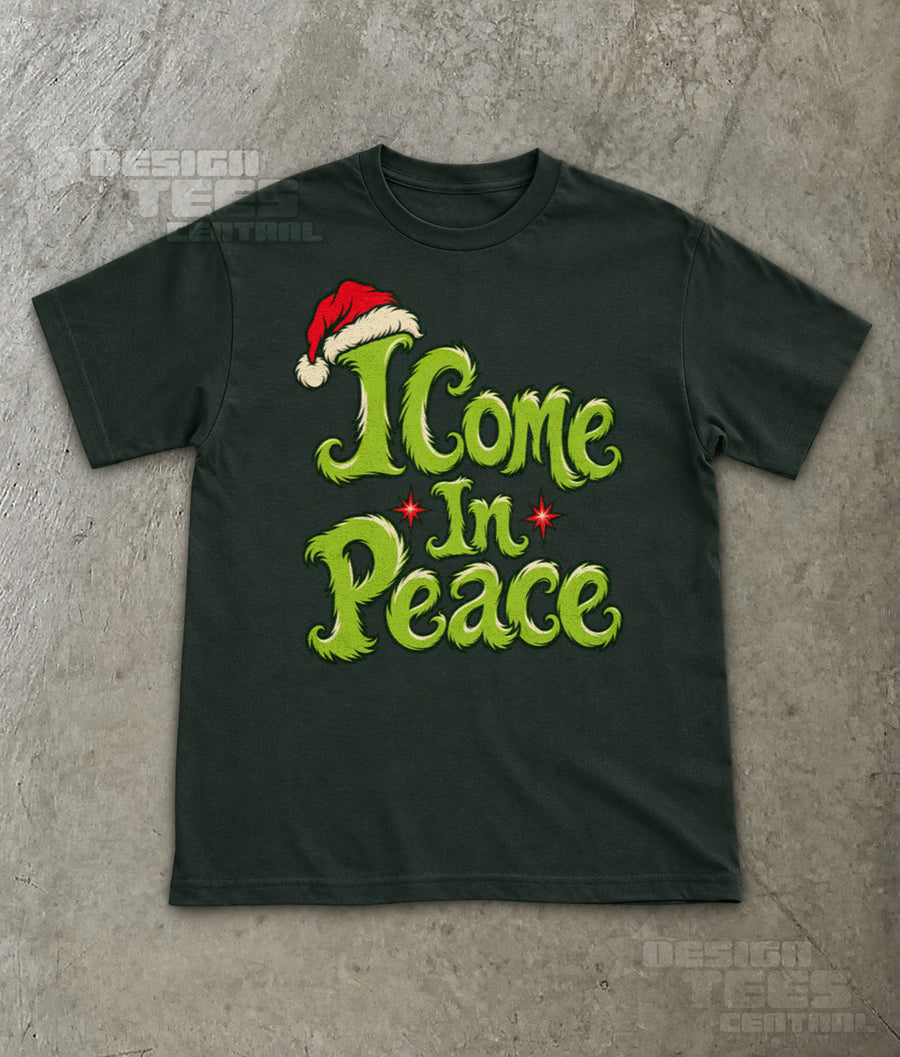 I Come In Peace Christmas T-Shirt