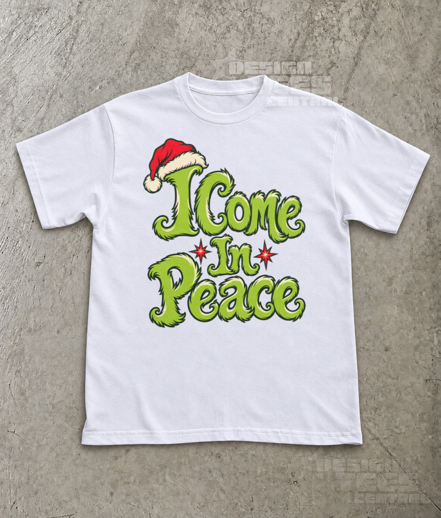 I Come In Peace Christmas T-Shirt