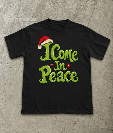 I Come In Peace Christmas T-Shirt