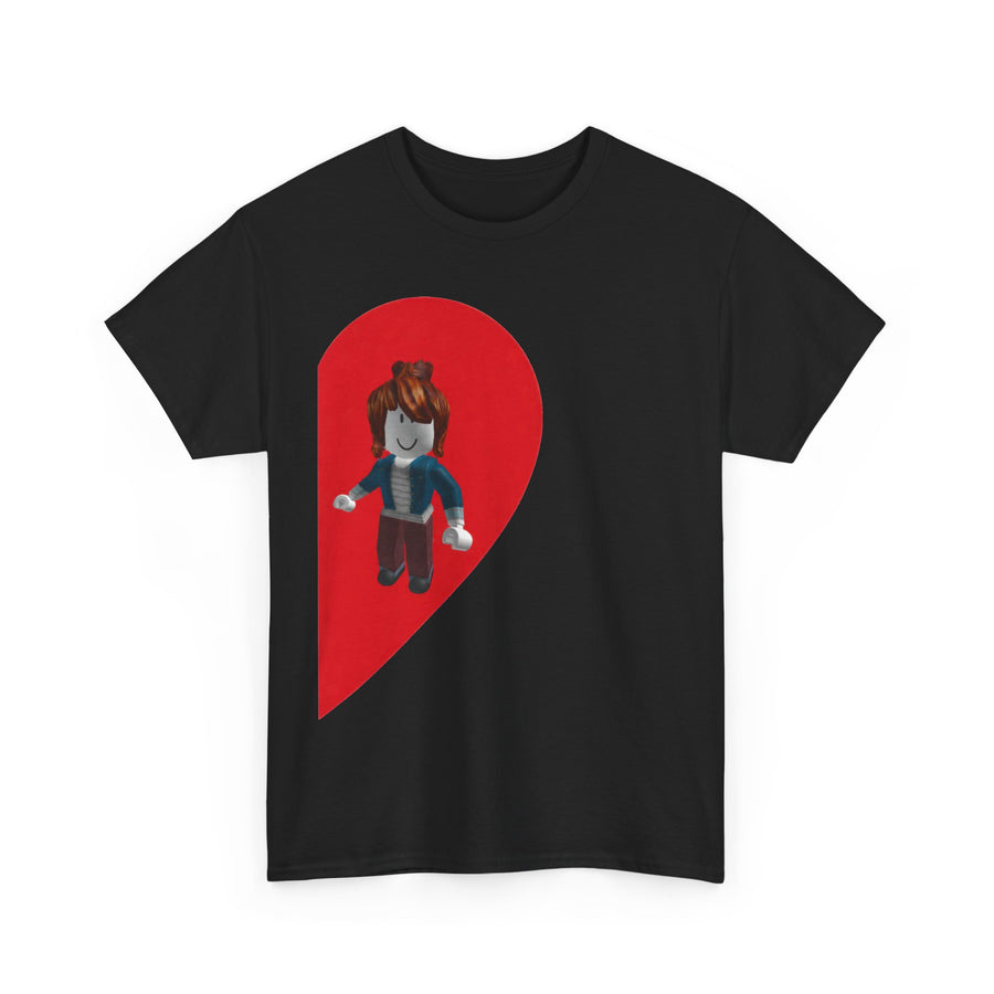 Roblox Girl Half Heart T-Shirt