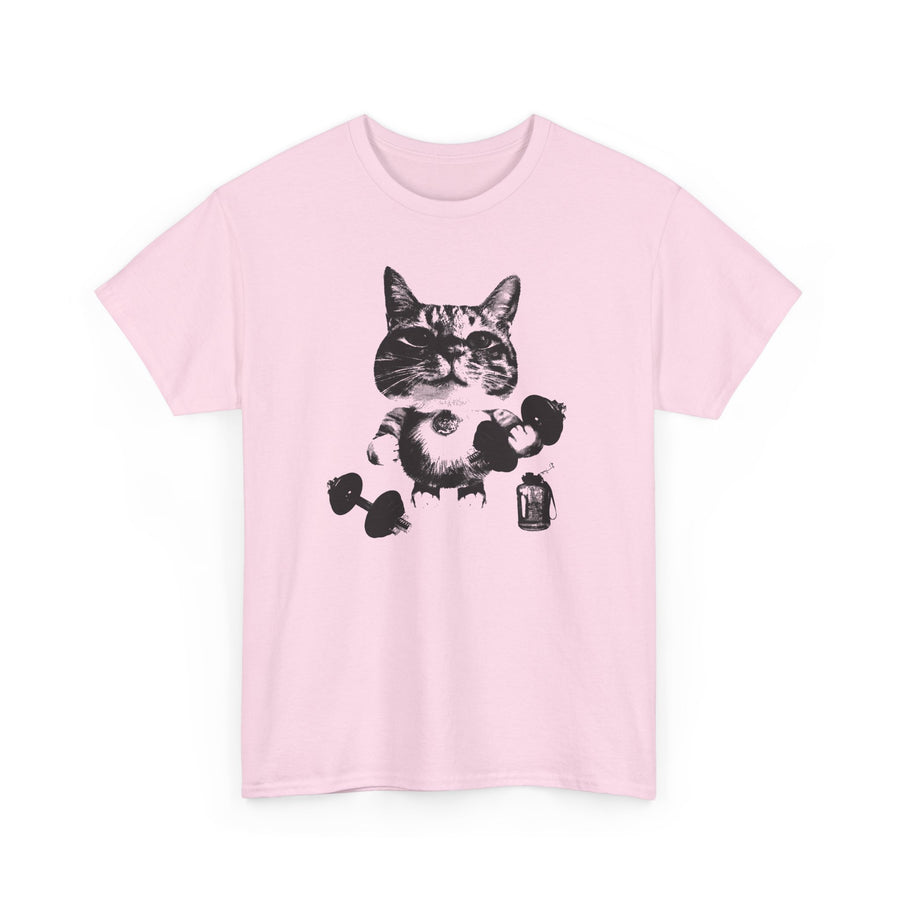 Dumbbell Cat T-Shirt