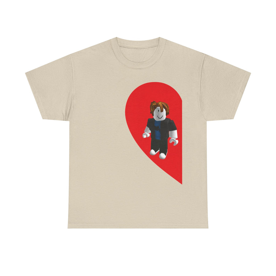 Roblox Guy Half Heart T-Shirt