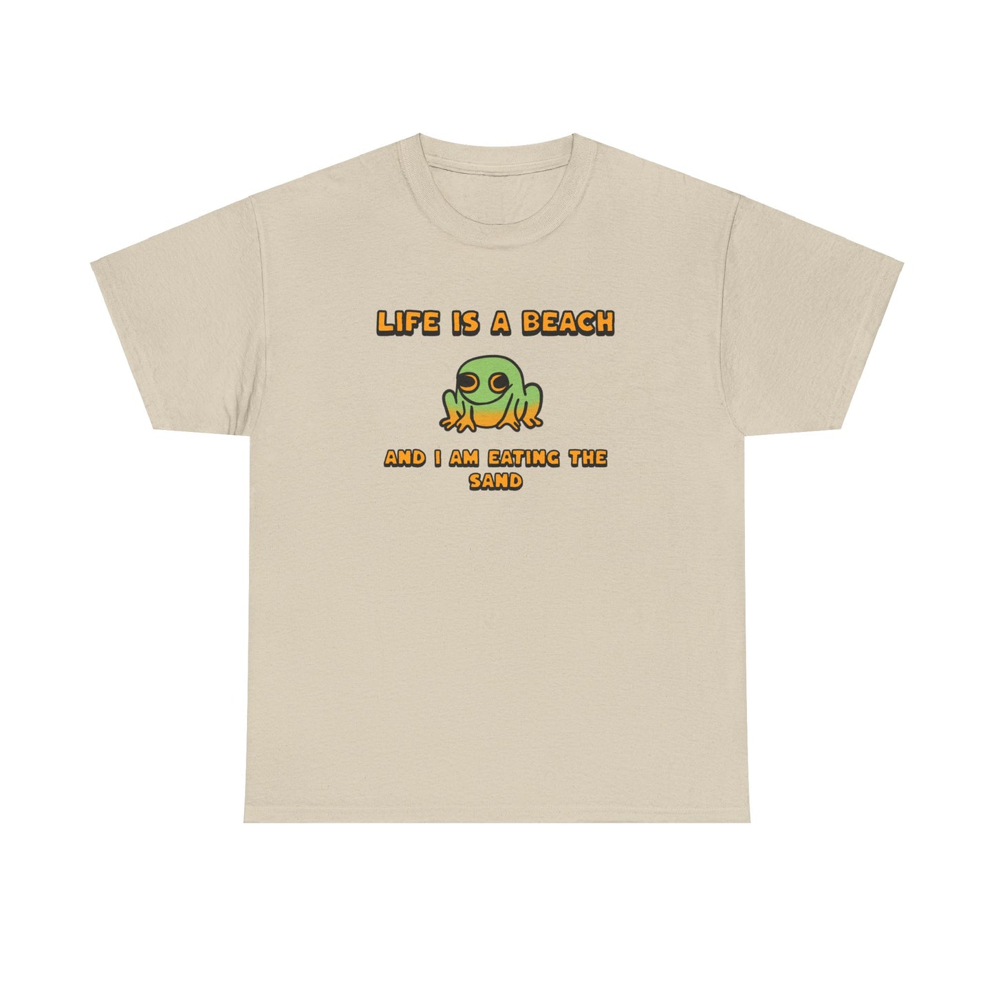 Life is a beach - Frog Tshirt