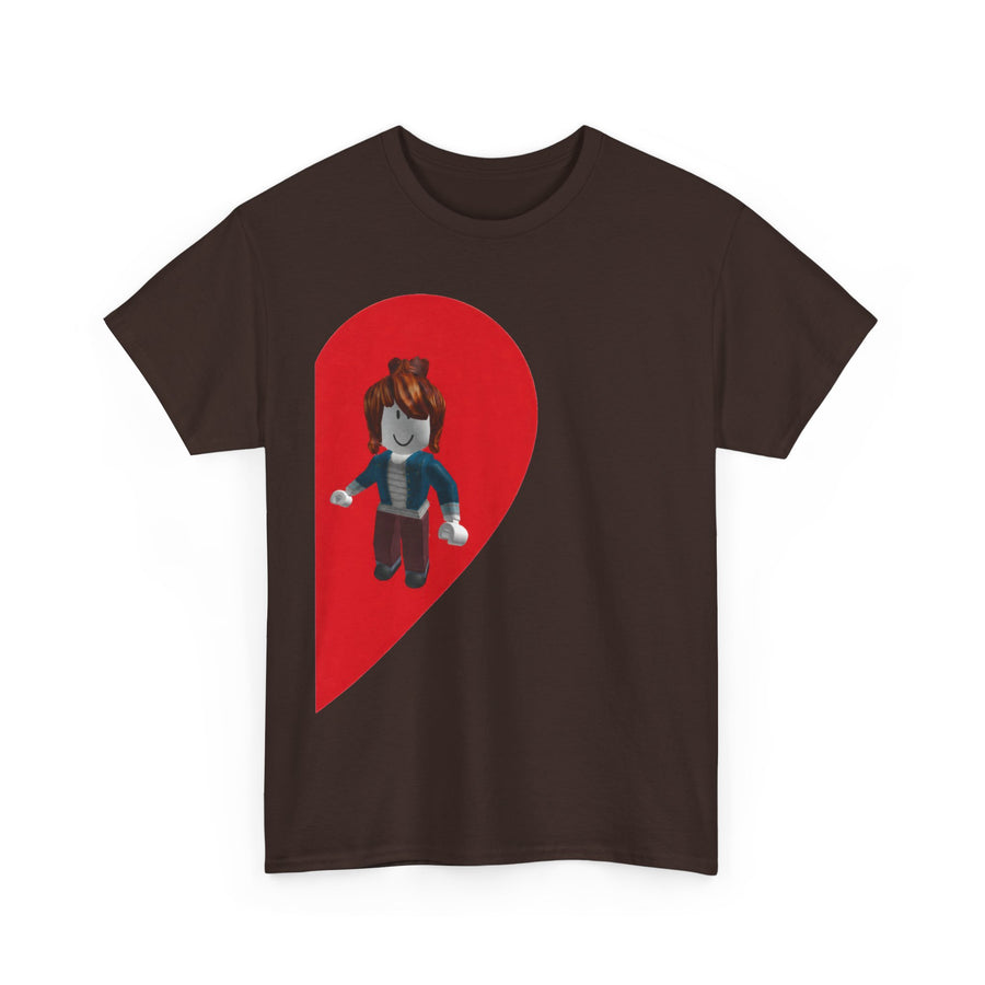 Roblox Girl Half Heart T-Shirt