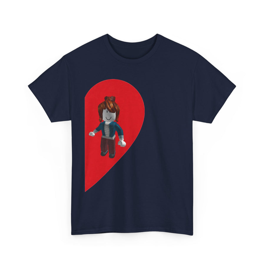 Roblox Girl Half Heart T-Shirt