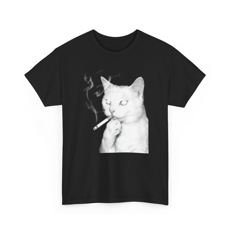 Cat Smoking Cig T-shirt