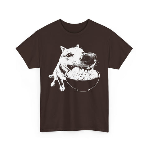 Dog Eating Rice T-Shirt