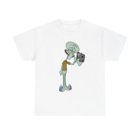 Squid Ward Gun T-Shirt