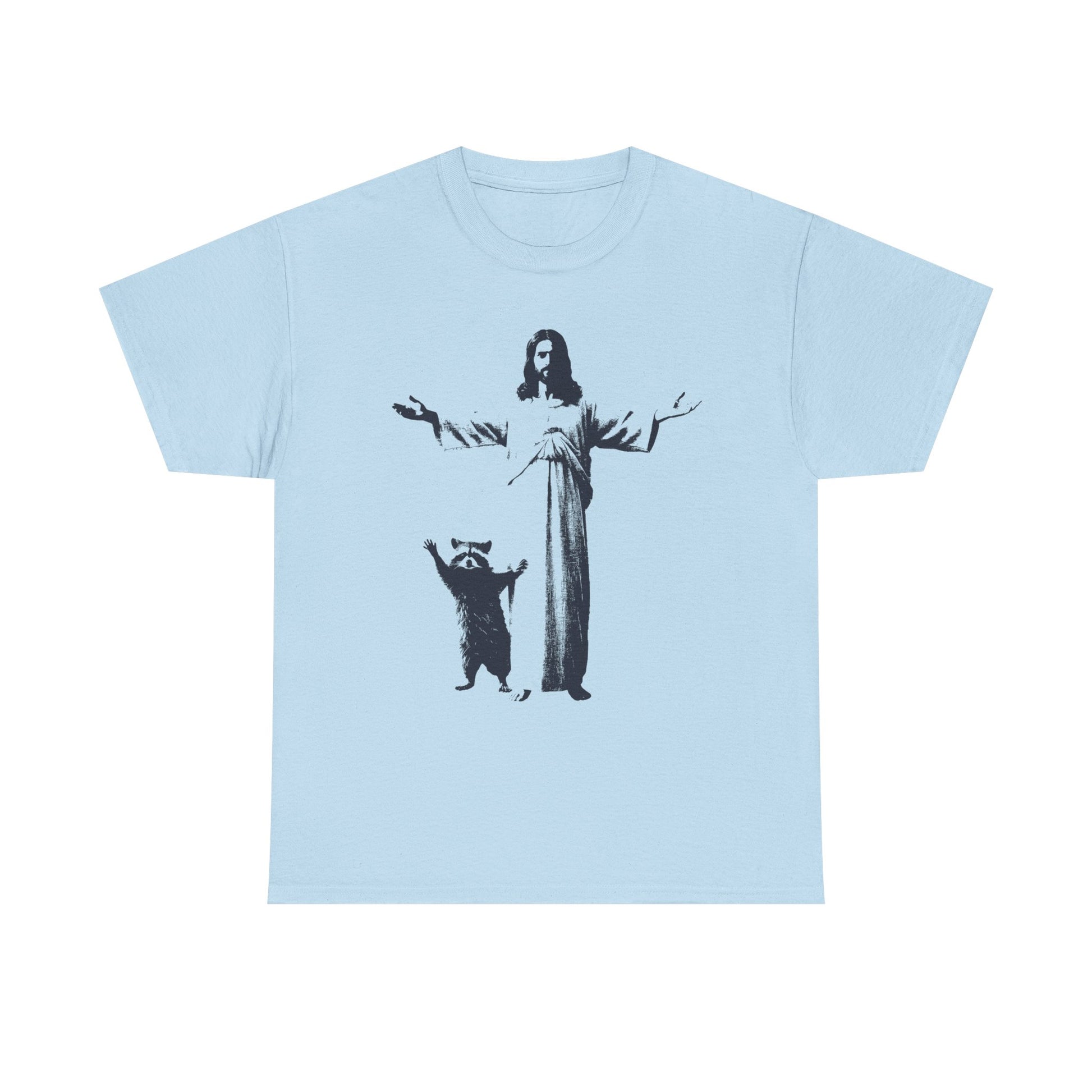 Jesus and Raccoon T-shirt