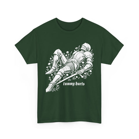 Tummy Hurts Engraved Knight T-Shirt
