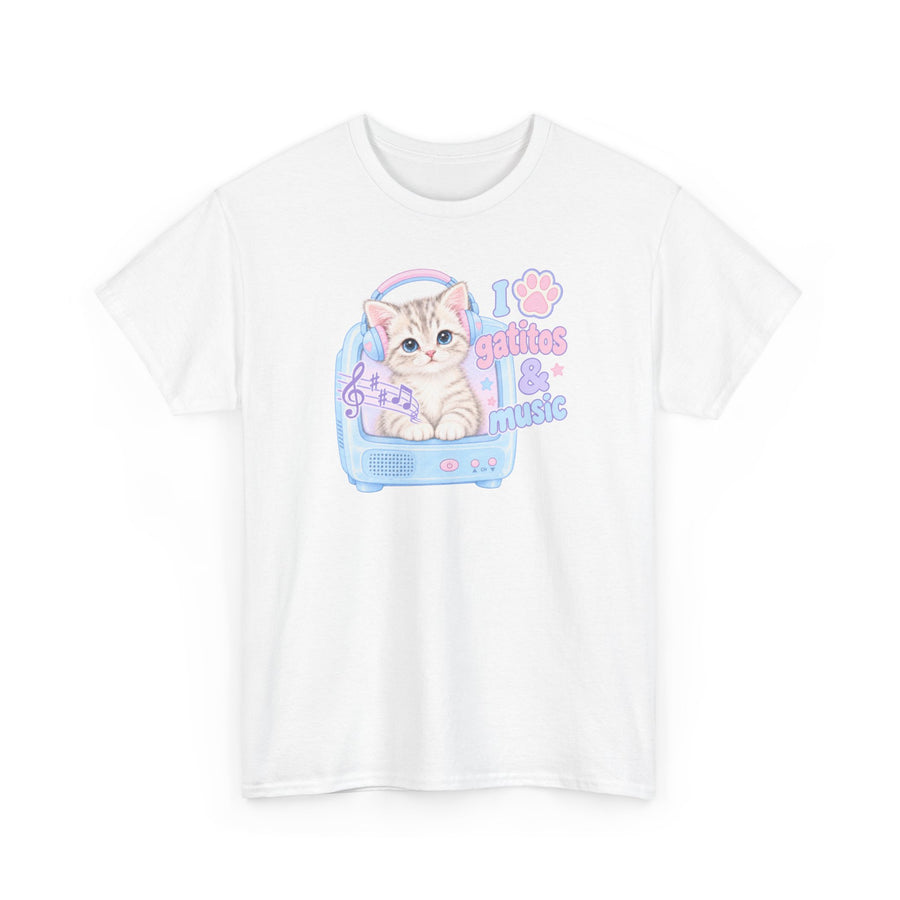 I Love Gatitos and Music T-Shirt