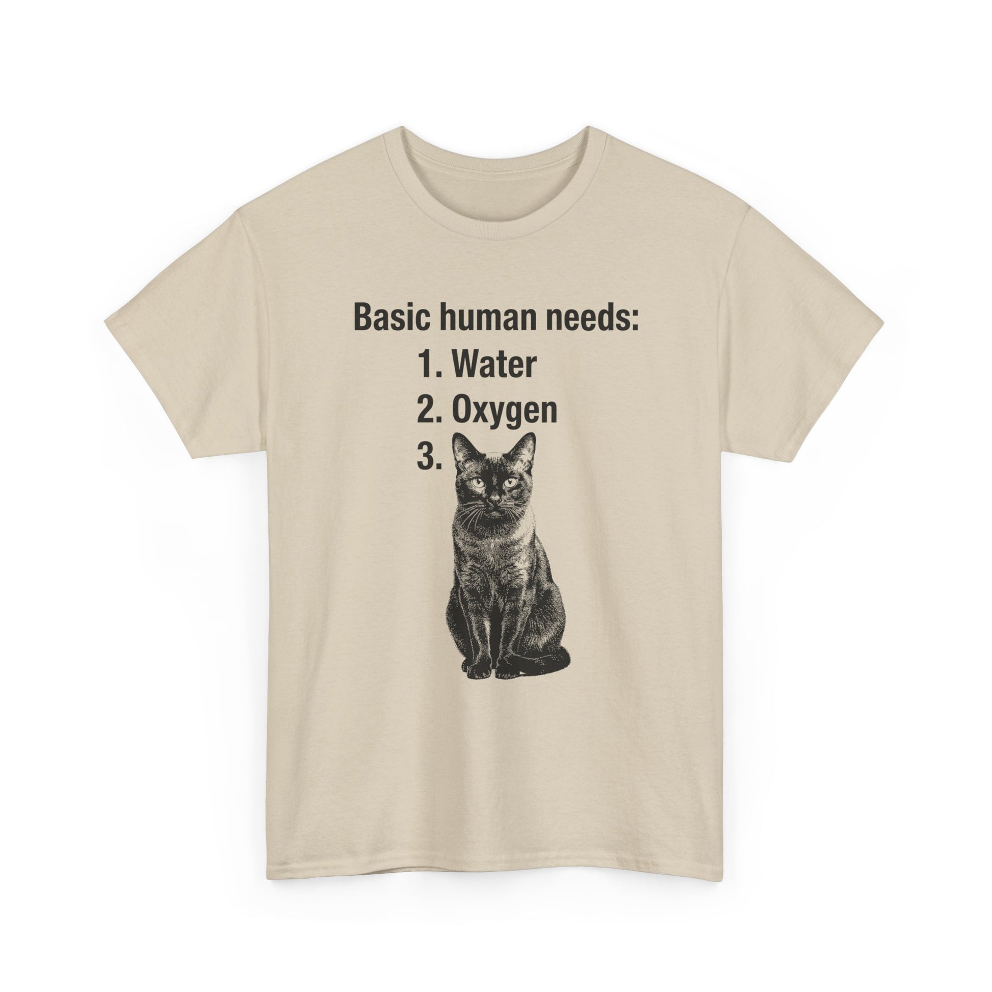 Basic Human Needs - Cat Lover T-shirt